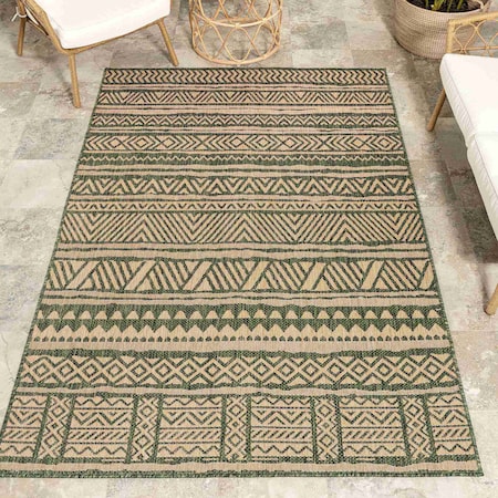 Nuloom Abbey Tribal Striped Indoor/Outdoor Area Rug 8ft x 10ft GBCB34M-8010
